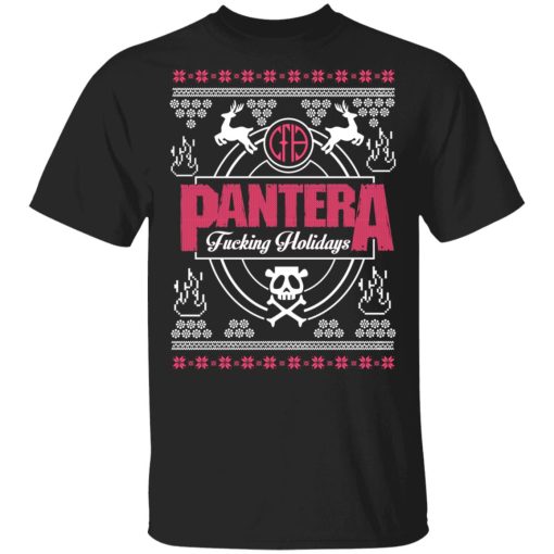 Pantera Fucking Holidays Christmas Sweater, T-Shirts, Hoodies 1