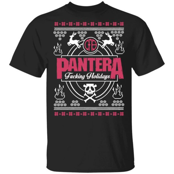 Pantera Fucking Holidays Christmas Sweater, T-Shirts, Hoodies 1