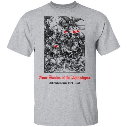 Four Santas Of The Apocalypse Albrecht Dürer 1471 1528 T-Shirts, Hoodies, Sweater - Image 3