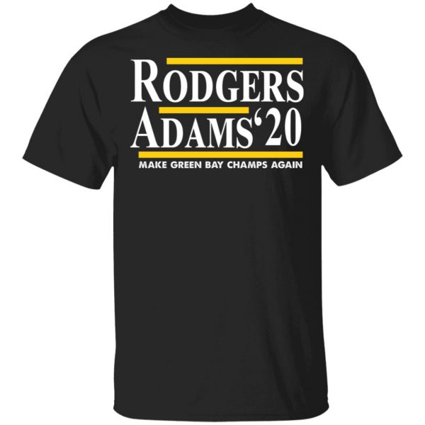 Rodgers Adam's 2020 Make Green Bay Champs Again T-Shirts, Hoodies, Sweater 1