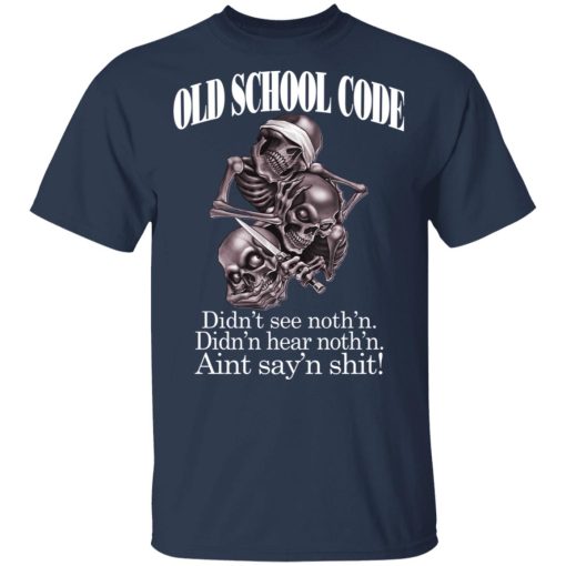 Old School Code Didn't See Nothing T-Shirts, Hoodies, Sweater - Image 3