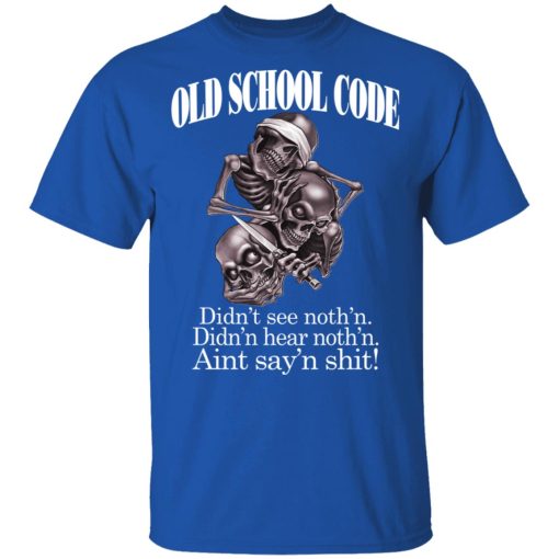 Old School Code Didn't See Nothing T-Shirts, Hoodies, Sweater - Image 4