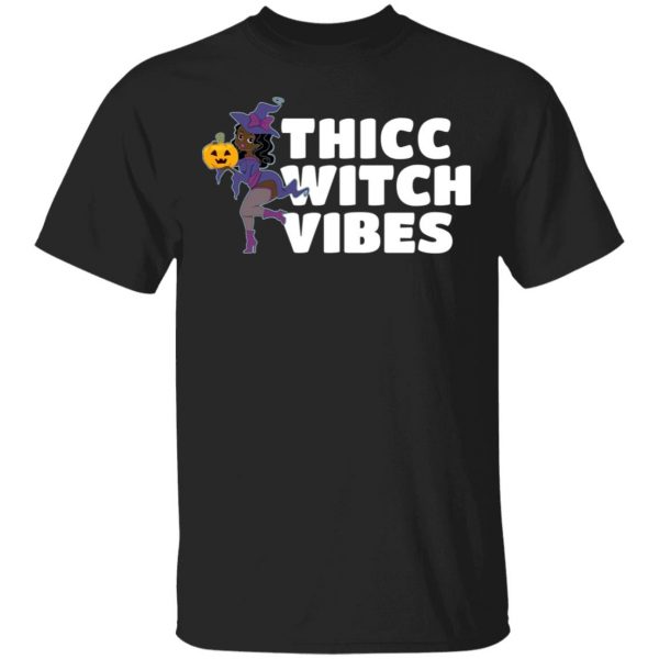 Thicc Witch Vibes Funny Bbw Redhead Witch Halloween T-Shirts, Hoodies, Sweater 3