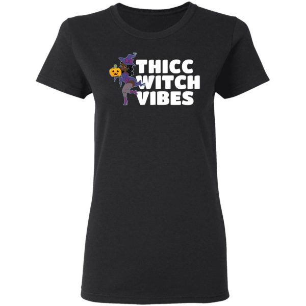 Thicc Witch Vibes Funny Bbw Redhead Witch Halloween T-Shirts, Hoodies, Sweater 5