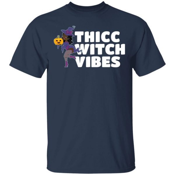 Thicc Witch Vibes Funny Bbw Redhead Witch Halloween T-Shirts, Hoodies, Sweater 1