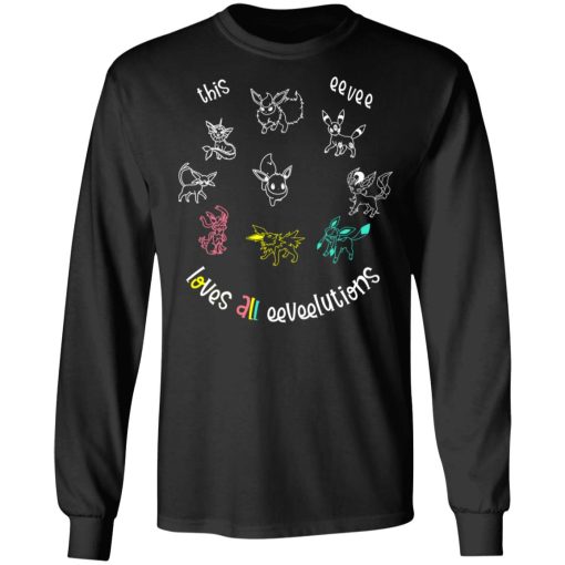 This Eevee Loves All Eeveelutions Pokemon T-Shirts, Hoodies, Sweater 9