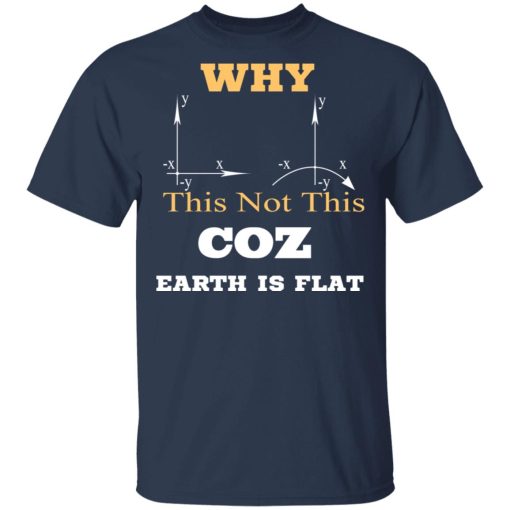 Why This Not This Coz Earth Is Flat T-Shirts, Hoodies, Sweater - Image 3