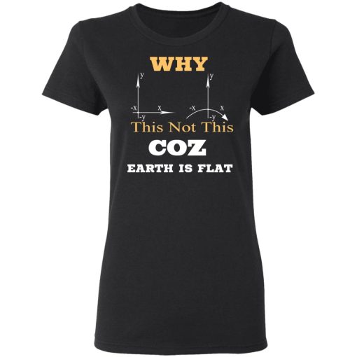 Why This Not This Coz Earth Is Flat T-Shirts, Hoodies, Sweater - Image 5