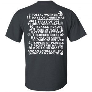 Postal Worker 12 Days Of Christmas T-Shirts, Hoodies, Sweater 13