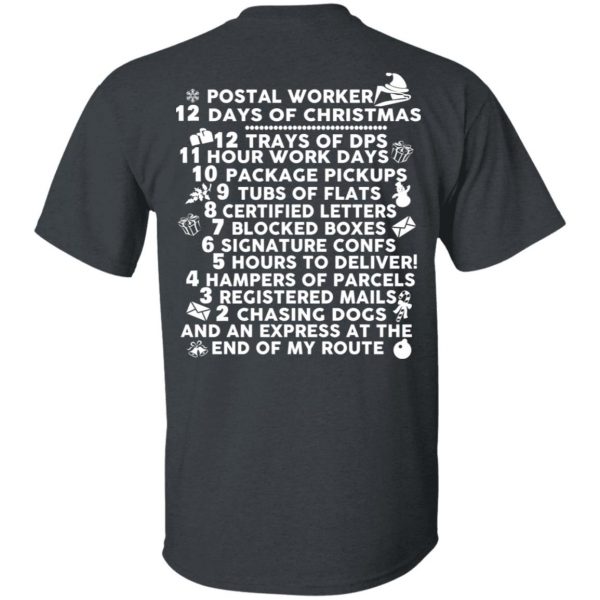 Postal Worker 12 Days Of Christmas T-Shirts, Hoodies, Sweater 2