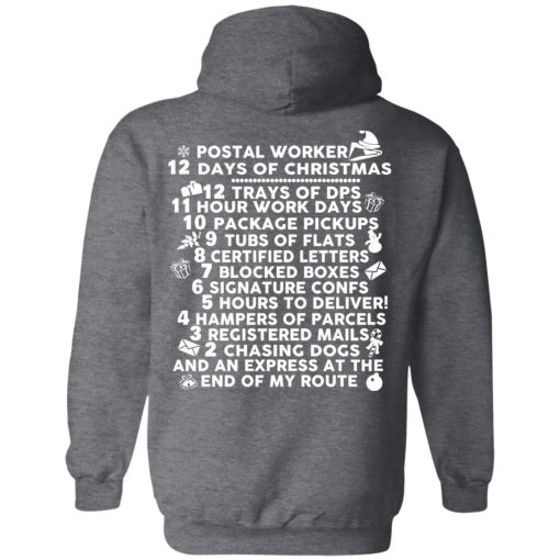 Postal Worker 12 Days Of Christmas T-Shirts, Hoodies, Sweater - Image 11