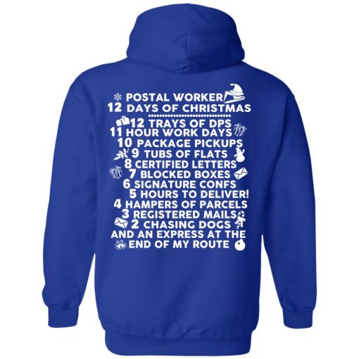 Postal Worker 12 Days Of Christmas T-Shirts, Hoodies, Sweater - Image 12