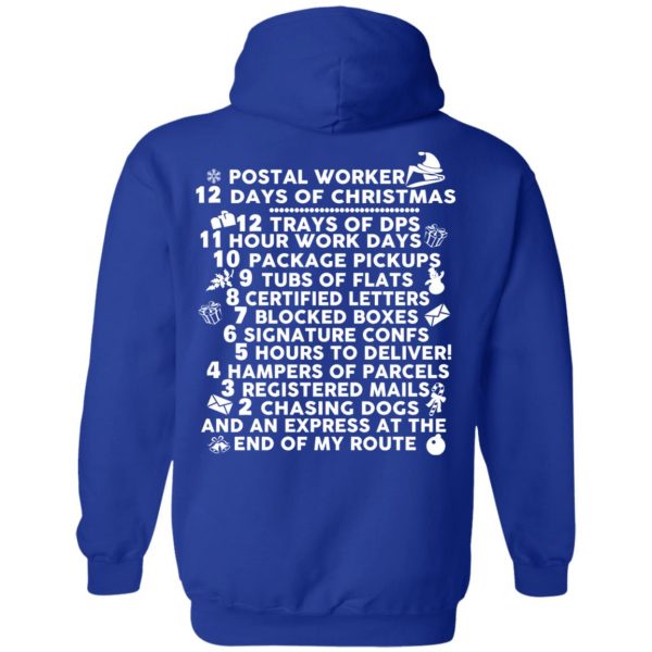Postal Worker 12 Days Of Christmas T-Shirts, Hoodies, Sweater 12