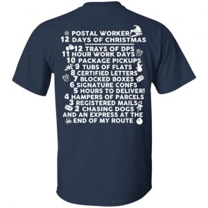 Postal Worker 12 Days Of Christmas T-Shirts, Hoodies, Sweater 14