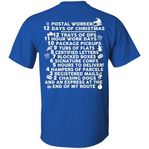 Postal Worker 12 Days Of Christmas T-Shirts, Hoodies, Sweater - Image 4