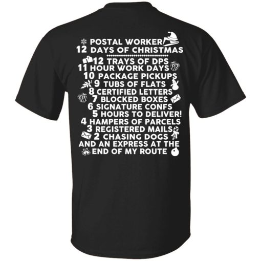 Postal Worker 12 Days Of Christmas T-Shirts, Hoodies, Sweater