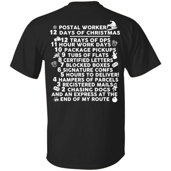 Postal Worker 12 Days Of Christmas T-Shirts, Hoodies, Sweater 1