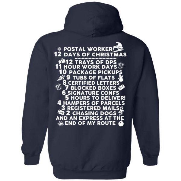 Postal Worker 12 Days Of Christmas T-Shirts, Hoodies, Sweater 10