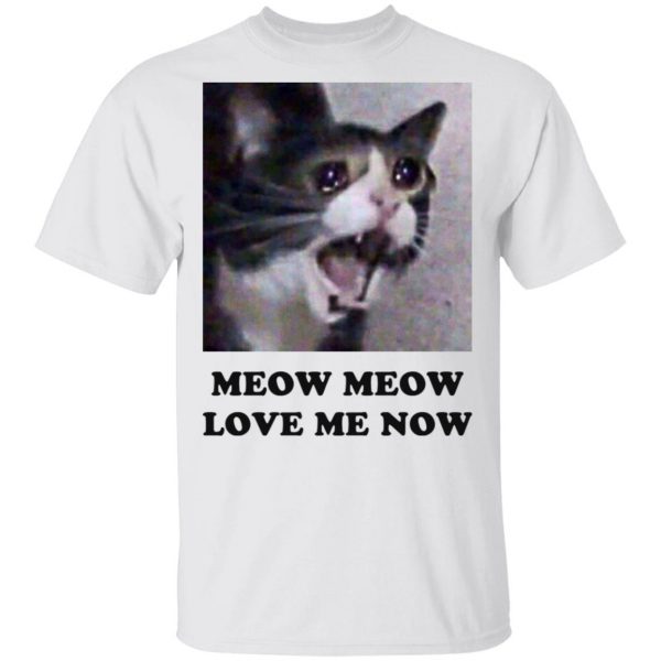 Meow Meow Love Me Now Cat Lovers T-Shirts, Hoodies, Sweater 2