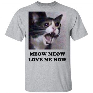 Meow Meow Love Me Now Cat Lovers T-Shirts, Hoodies, Sweater 6