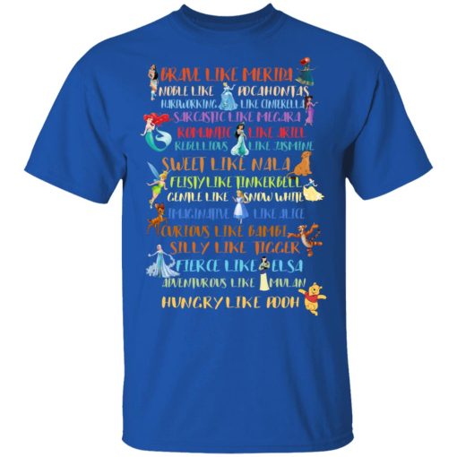 Disney Princess Brave Like Merida, Noble Like Pocahontas T-Shirts, Hoodies, Sweater - Image 4