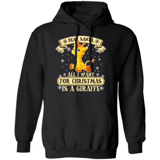 Dear Santa All I Want For Christmas Is A Giraffe T-Shirts, Hoodies, Sweater - Image 4