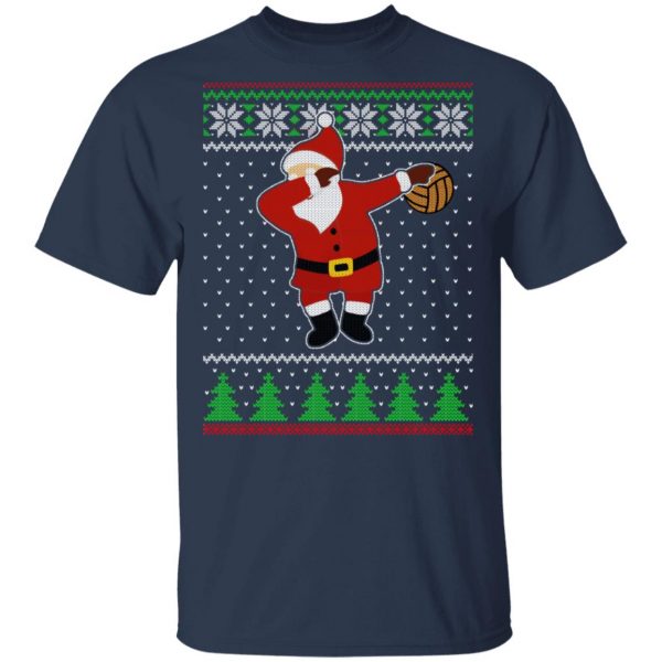 Dabbing Santa Volleyball Ugly Christmas T-Shirts, Hoodies, Sweater 3