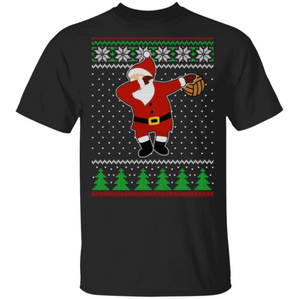Dabbing Santa Volleyball Ugly Christmas T-Shirts, Hoodies, Sweater 1