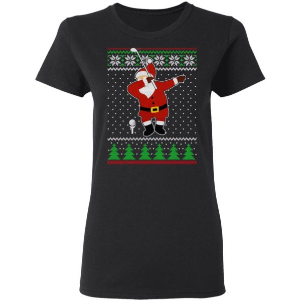 Dabbing Santa Golf Ugly Christmas T-Shirts, Hoodies, Sweater 2