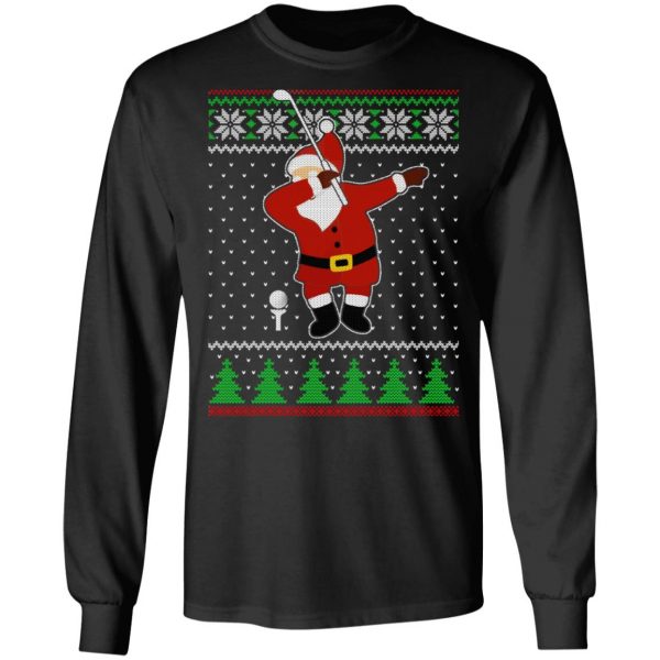 Dabbing Santa Golf Ugly Christmas T-Shirts, Hoodies, Sweater 3