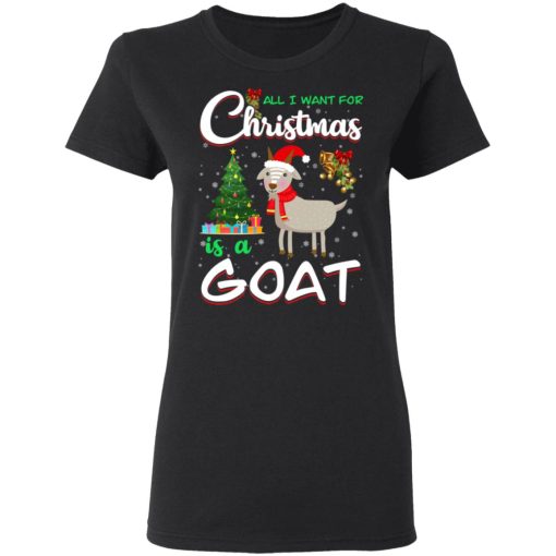 All I Want For Christmas Is A Goat T-Shirts, Hoodies, Sweater - Image 3