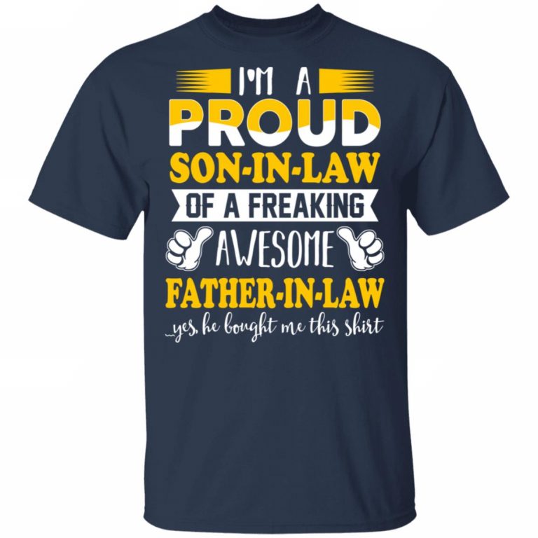 proud son in law t shirt