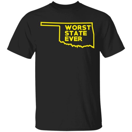 Oklahoma Worst State Ever T-Shirts, Hoodies, Sweater 1