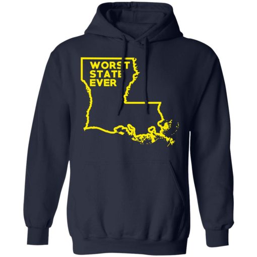 Louisiana Worst State Ever T-Shirts, Hoodies, Sweater - Image 11