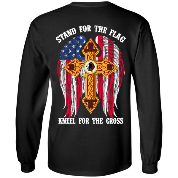 Washington Redskins Stand For The Flag Kneel For The Cross T-Shirts, Hoodies, Sweater 3