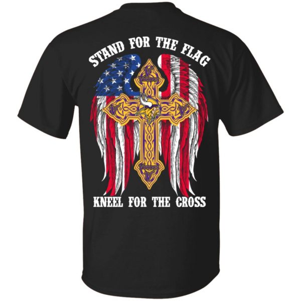 Minnesota Vikings Stand For The Flag Kneel For The Cross T-Shirts, Hoodies, Sweater 1