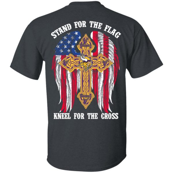 Minnesota Vikings Stand For The Flag Kneel For The Cross T-Shirts, Hoodies, Sweater 2