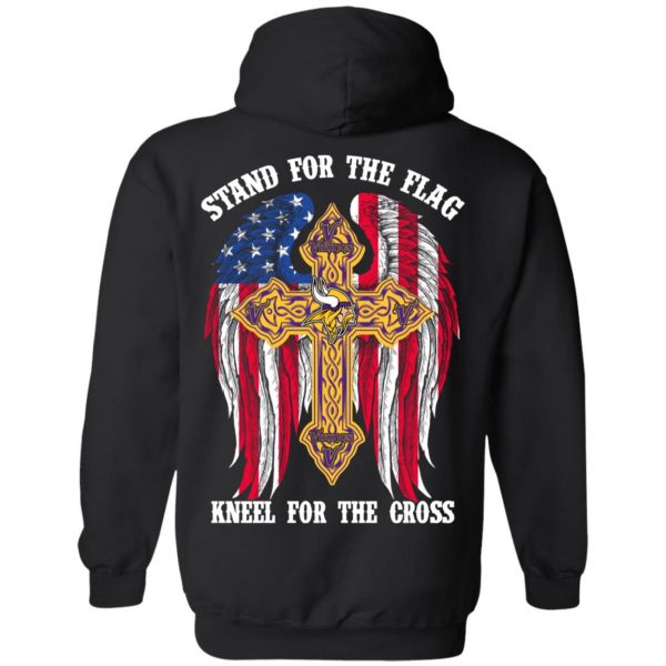 Minnesota Vikings Stand For The Flag Kneel For The Cross T-Shirts, Hoodies, Sweater 4