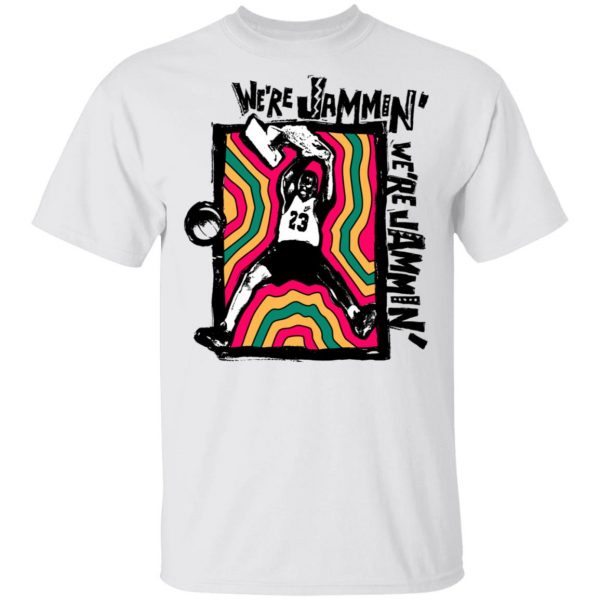 We’re Jammin’ Bob Marley Michael Jordan 23 T-Shirts, Hoodies, Sweater Top Trending 4
