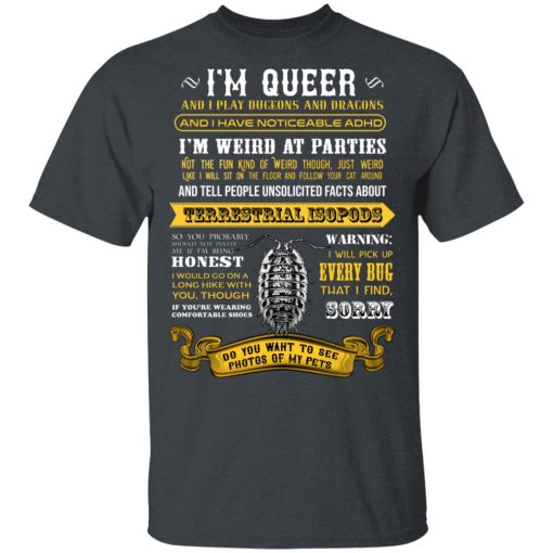 I'm Queer And I Play Dungeons And Dragons Have Noticeable Adhd T-Shirts, Hoodies, Sweater - Image 2