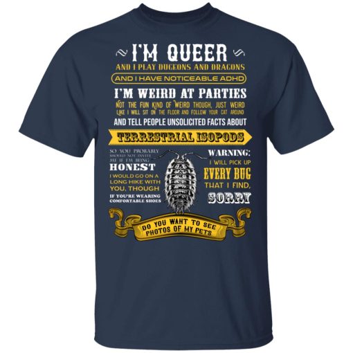 I'm Queer And I Play Dungeons And Dragons Have Noticeable Adhd T-Shirts, Hoodies, Sweater - Image 3