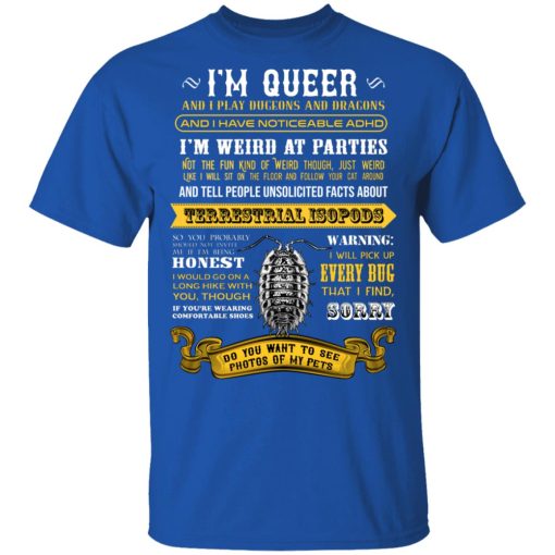 I'm Queer And I Play Dungeons And Dragons Have Noticeable Adhd T-Shirts, Hoodies, Sweater - Image 4