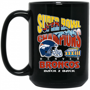 Super Bowl Champions Denver Broncos Back 2 Back Mug Coffee Mugs 2