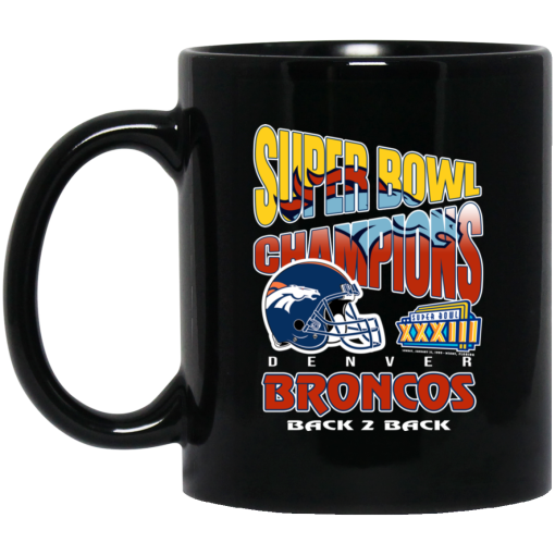 Super Bowl Champions Denver Broncos Back 2 Back Mug 1