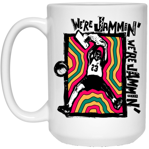 We're Jammin' Bob Marley Michael Jordan 23 Mug 3