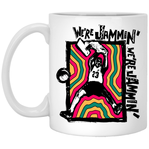 We're Jammin' Bob Marley Michael Jordan 23 Mug 1