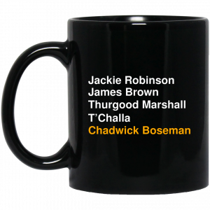 Jackie Robinson James Brown Thurgood Marshall T’Challa Chadwick Boseman Mug Coffee Mugs