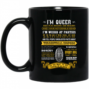 I’m Queer And I Play Dungeons And Dragons Have Noticeable Adhd Mug Coffee Mugs
