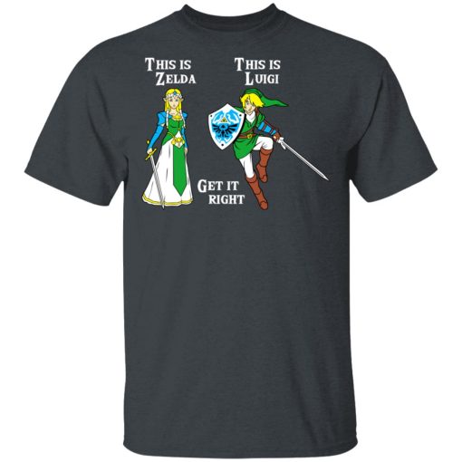 This Is Zelda This Is Luigi Get It Right T-Shirts, Hoodies, Sweater - Image 2