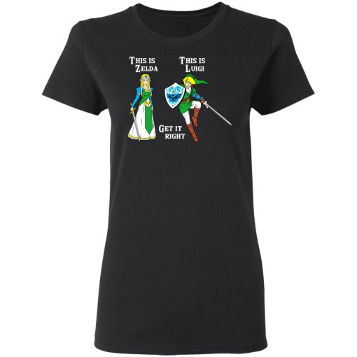 This Is Zelda This Is Luigi Get It Right T-Shirts, Hoodies, Sweater - Image 3